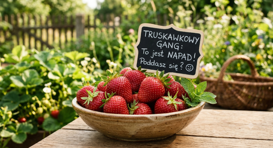 Truskawkowy gang w Twojej kuchni – to jest napad! Poddasz się?